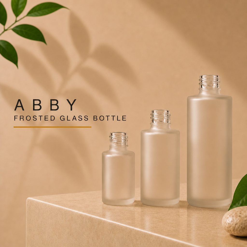 Abby Glass Bottle - Frosted